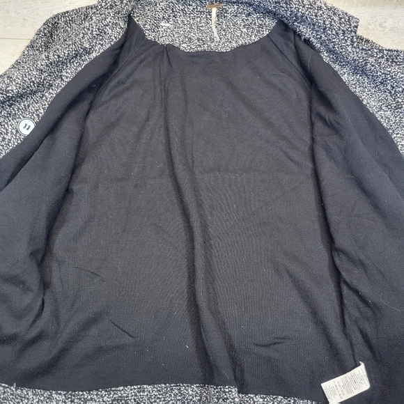 Free People Slouchy Textured Sweater Blazer Coat Size Small - Picture 4 of 8